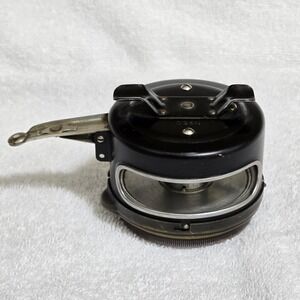 Vintage Perrine Free Stripping No. 80 Automatic Fly Fishing Reel Black‎
